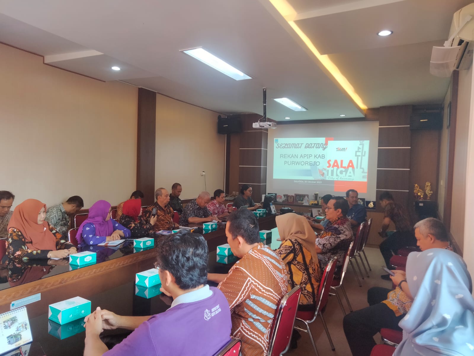 Inspektorat Daerah Kota Salatiga menerima Kunjungan Studi Tiru dari Inspektorat Kabupaten Purworejo